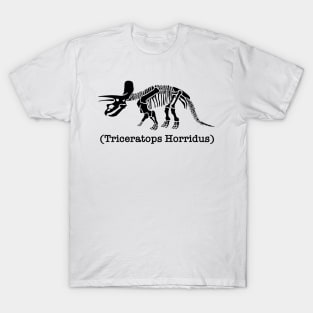 Tricera Fossil in Black T-Shirt